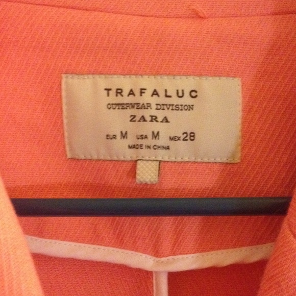 Zara TRF coral pink coat - Picture 4 of 4